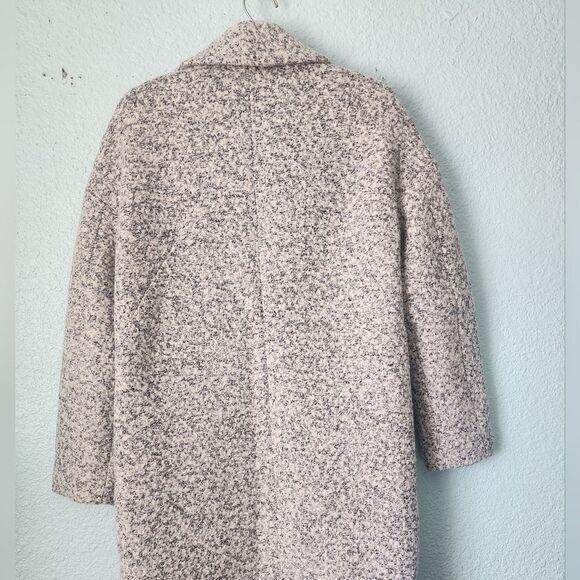 Express Textured Cream Teddy Coat Wool Blend - Picture 3 of 9